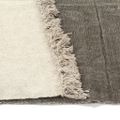 vidaXL Kilim Koberec z bavlny 120x180 cm sivo-hnedý