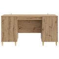 vidaXL Stôl Dub artisan Kompozitné drevo 142,5 x 50 x 75 cm