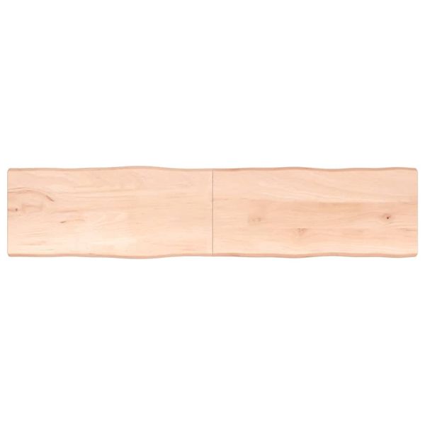 vidaXL Stolová doska 220x50x(2-4) cm neošetrený masív živé hrany