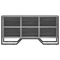 vidaXL Botník sivý dub sonoma 90x38x45,5 cm kompozitné drevo