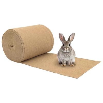 vidaXL Konopná podložka pre hlodavce 0,5x25 m 5 mm