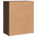 vidaXL Komody 2 ks hnedý dub 60x31x70 cm kompozitné drevo