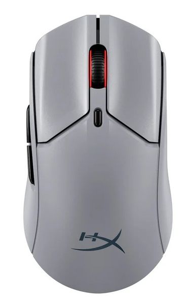 HyperX Pulsefire Haste 2 Pre/Herná/Optická/Pre pravákov/26 000 DPI/USB+BT/Sivá