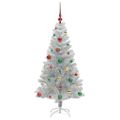vidaXL Vianočný stromček Strieborná 150 cm PET