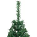vidaXL Umelý predsvietený vianočný stromček Zelená 120 cm PVC