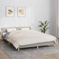 vidaXL Záťažová prikrývka bledokrémová 220x235 cm 15 kg látka