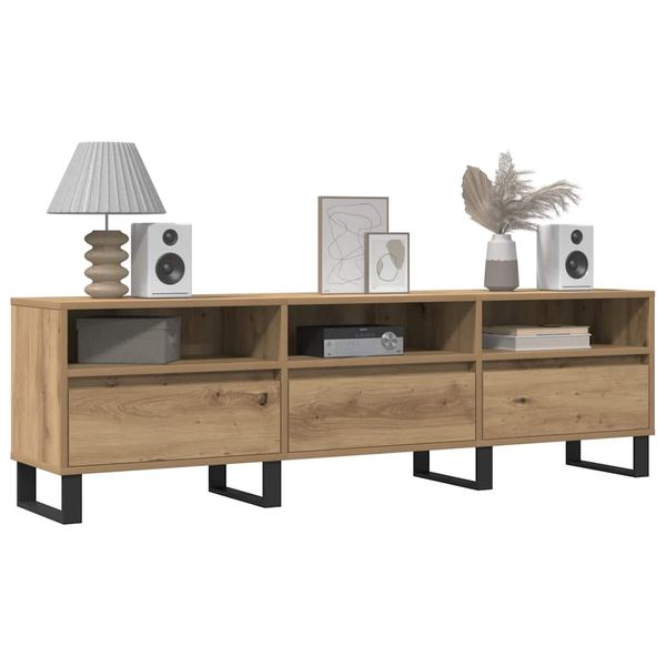 vidaXL TV skrinka dub artisan 150x30x44,5 cm kompozitné drevo