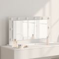 vidaXL Toaletné zrkadlo Biela 80 x 45 x 18 cm Obdĺžnikový