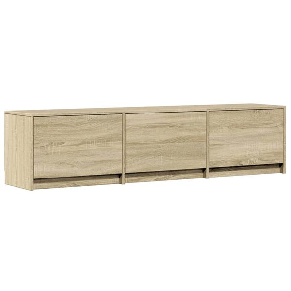 vidaXL TV skrinka s LED Sonoma 165 x 34 x 40 cm Kompozitné drevo