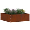 vidaXL Obrubník trávnika 6 ks 40 x 40 x 13 cm Hrdzavý