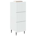 vidaXL Zásuvkový kabinet Biela 33 x 34,5 x 92 cm Kompozitné drevo