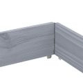vidaXL Záhradný kvetináč sivý 150x100 cm borovicový masív