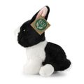 Plyšový králik bielo-čierny sediaci 16 cm ECO-FRIENDLY
