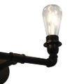 vidaXL 2-smerná nástenná lampa čierna 2 x E27 žiarovky