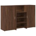 vidaXL Recepčný stôl hnedý dub 155x50x103,5 cm kompozitné drevo