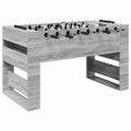 vidaXL Stolný futbal Sivá Sonoma 146,5 x 74 x 85 cm Kompozitné drevo