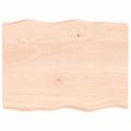 vidaXL Stolová doska 80x60x(2-4) cm neošetrený masív živé hrany