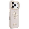 Puzdro Guess Grained Big 4G & Stand Camera pre iPhone 17 Pro ružové