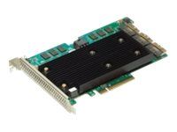 Radič úložiska (RAID) - 24 kanálov - SATA 6Gb/s / SAS 24Gb/s / PCIe 4.0 (NVMe) - RAID 0, 1, 10, 5, 50, 6, 60 - PCIe 4.0 x8