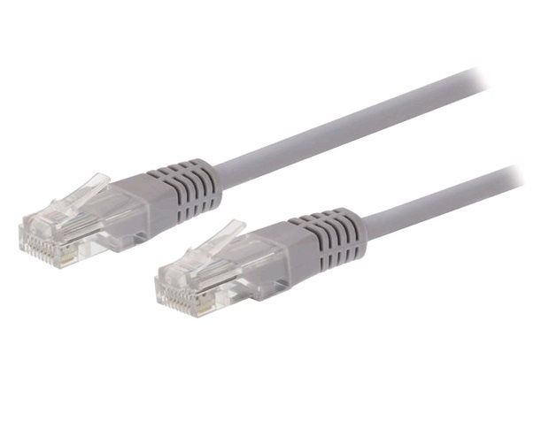 Kábel C-TECH patchcord Cat5e, UTP, sivý, 30m