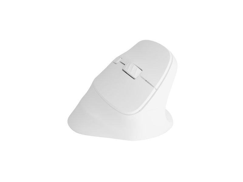 Bezdrôtová myš Natec CRAKE 2/Kancelárska/Optická/2 400 DPI/USB+BT/Biela/Vertikálna/Optická/Pre pravák
