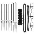 vidaXL Reťazová brána s hrotmi 10 x 1 m PVC potiahnutá oceľ Sivá