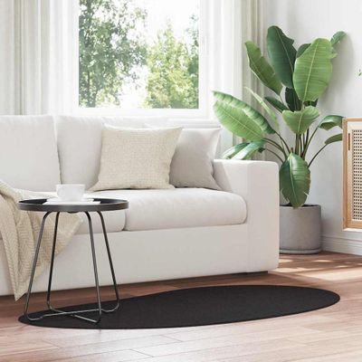 vidaXL Kusové koberce HUARTE Čierna 80 x 150 cm Polyester