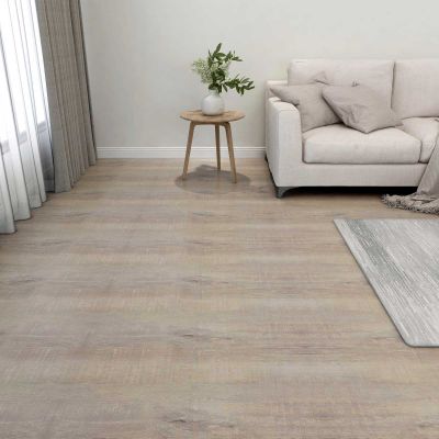 vidaXL Podlahové dosky 55 pcs Sivohnedá 5,11 m² PVC