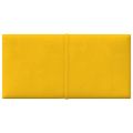vidaXL Nástenné panely 12 ks žlté 30x15 cm zamat 0,54 m²