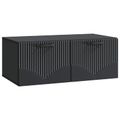 vidaXL Nástenná TV skrinka Čierna 78,5 x 41 x 30 cm Kompozitné drevo