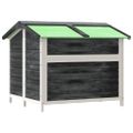 vidaXL Koterec pre psa sivý 96x87x80,5 cm borovicový masív