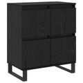 vidaXL Servírovacia skriňa Čierny dub 60 x 35 x 70 cm