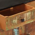 vidaXL Komoda 140x35x70 cm masívne recyklované drevo a kov