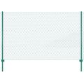 vidaXL Drôtené pletivo so stĺpikmi zelené 25x2 m oceľové
