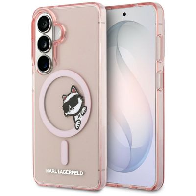 Karl Lagerfeld puzdro IML Peekaboo Choupette MagSafe pre Samsung Galaxy S26 ružová