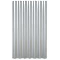 vidaXL Strešné panely 12 ks pozinkovaná oceľ strieborné 60x36 cm