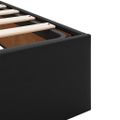 vidaXL Osmanský rám postele s matracom čierna 100x200 cm umelá koža