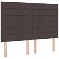 vidaXL Posteľ boxspring s matracom Tmavohnedá 140 x 190 cm Látka