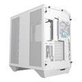 Počítačová skriňa Darkflash DY470 (biela) + 4 ventilátory + držiak GPU