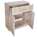 vidaXL Komoda z drevotriesky, 71x35x88 cm, dubová farba