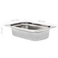 vidaXL Gastronádoby 8 ks, GN 1/4, 65 mm, nehrdzavejúca oceľ