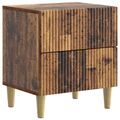 vidaXL Nočný stolík Staré drevo 43 x 34,5 x 48 cm Kompozitné drevo