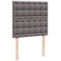 vidaXL Boxspring posteľ s matracom sivá 100x200 cm umelá koža