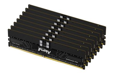 Kingston FURY Renegade Pro/DDR5/256GB/7200MHz/CL38/8x32GB/Čierna