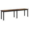 vidaXL lavička Dymová dub 160 x 35 x 45 cm Kompozitné drevo