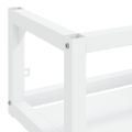 vidaXL Nástenný rám na umývadlo biely 79x38x31 cm železo