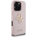 Guess Hardcase PU Zrnitý Big 4G a Classic Logo puzdro pre iPhone 16 Pro Max 6,9" Ružová