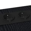 vidaXL Nočný stolík Čierny dub 41,5 x 26 x 60,5 cm Kompozitné drevo