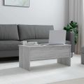 vidaXL Konferenčný stolík sivý sonoma 102x50,5x46,5cm spracované drevo