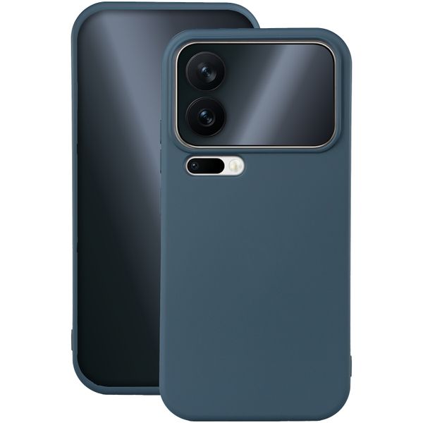 Silikónové puzdro pre Xiaomi 17 Pro tmavomodrá